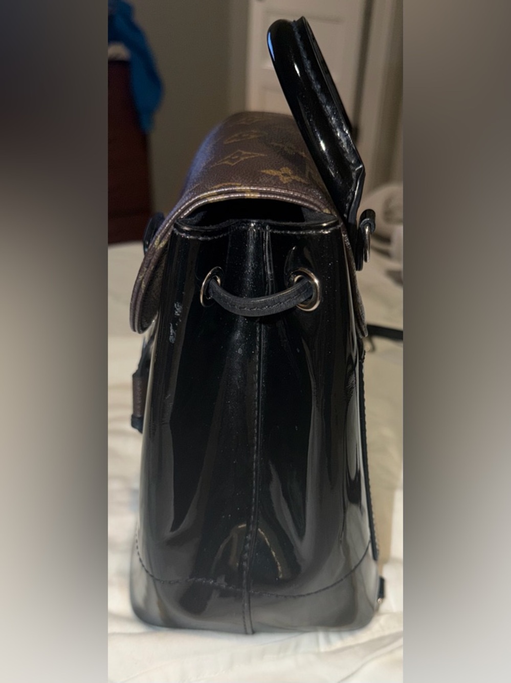 Louis Vuitton monogram hot springs mini backpack crossbody black - Picture 13 of 15